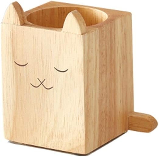 Amazon Co Jp ペン立て ソリッドウッドこどもクリエイティブ手作りペンホルダー家庭用ペンホルダーオフィスペンホルダー 勉強やリビングに最適 Color Camel Size 10 5x8x7cm ホーム キッチン