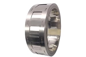 DVFOYTI 18650 2P Nickel Plated Strip 16.4ft/Roll 0.15x25.5mm,Spacing 18.5mm Used for Li 18650 Battery Spot Welding,Battery Packs, DIY Power Projects.