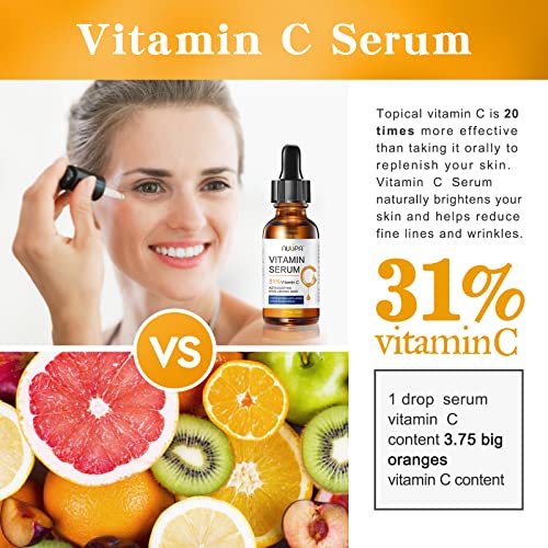 Organic Vitamin C Serum for Face 31 Vitamin C Facial Serum Anti Aging