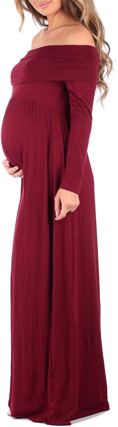 Cowl Neck and Over The Shoulder Maternity Dress at  Women’s Clothing store