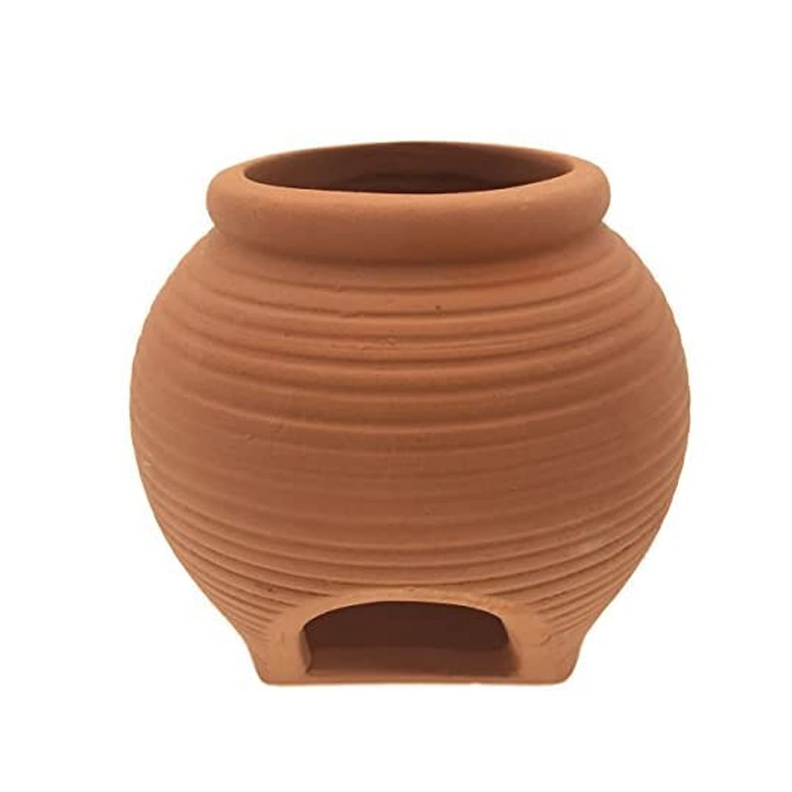 Saim Ceramic Jar Aquarium Decorations Fish Tank Cave Breeding Cones Cave Fish Tank Ornaments for Betta Fish Amano Shrimp Cichlid Bonsai to Play, Hide and Rest Orange