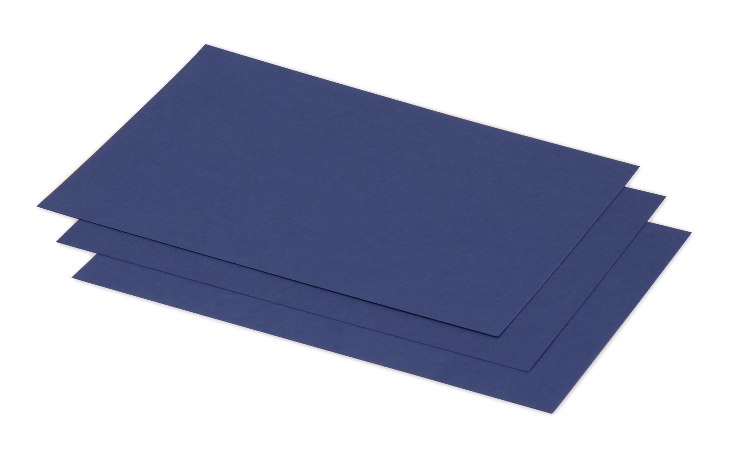 Clairefontaine 1668C Pack of 25 Plain Cards Format 15.8x22.2cm 210gsm Midnight Blue Colour Invitation Correspondence Cards Pollen Range Premium Smooth Paper