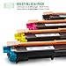 LINKYO Compatible Toner Cartridge Replacement for Brother TN221BK TN225C TN225M TN225Y (Black, Cyan, Magenta, Yellow, 4-Pack)