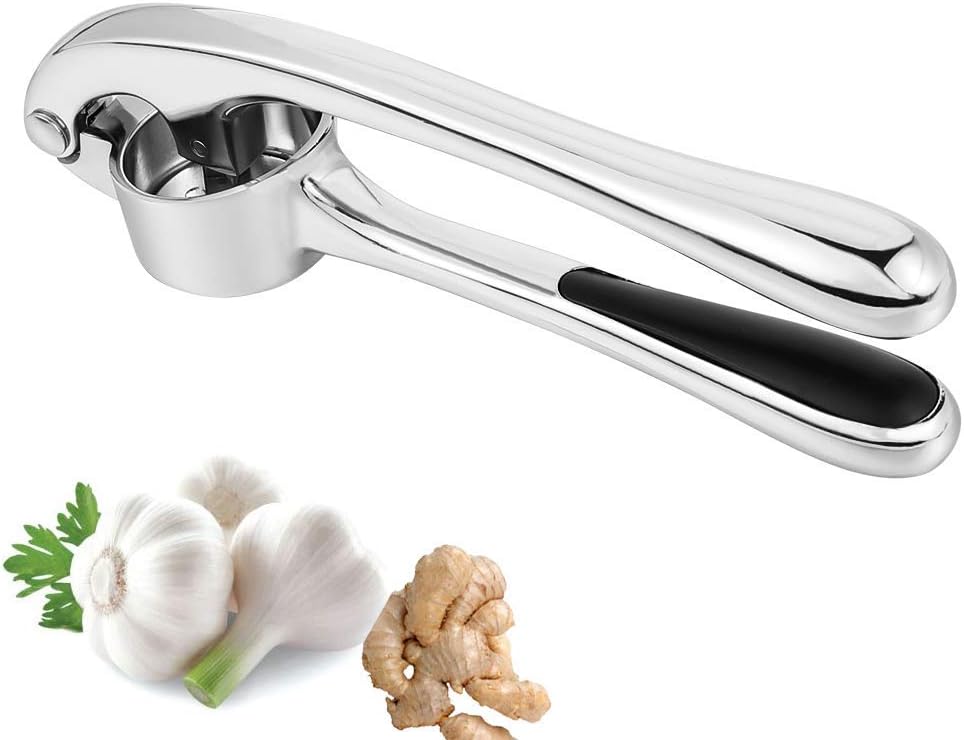 Garlic Press,YoungAirl Upgraded Zinc Alloy Garlic Crusher,Mincer,Ginger Press Squeezer,Easy Squeeze,Rust Proof,Dishwasher Safe,Easy Clean Kitchen Utensils Gadgets