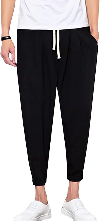 mens tapered cropped pants