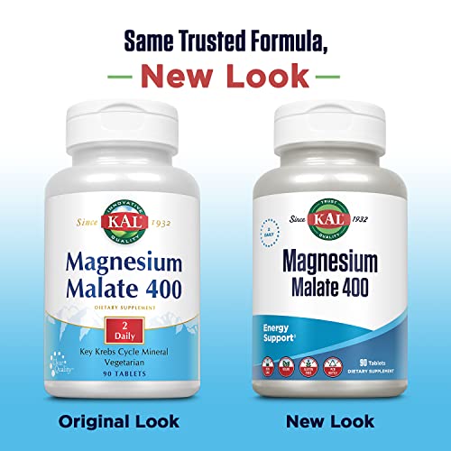 KAL® Magnesium Malate 400 Chelated with Malic Acid for Energy