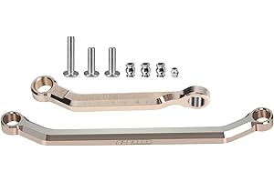 GPM for Axial SCX30, Compatible with SCX30 Ford Bronco & Jeep Wrangler JLU Crawler - Brass Steering Links, High Precision Fix