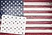 ONEST American Flag 50 Star Stencil Template for Painting on Wood, Fabric, Walls, Airbrush and More, 10.5 x 15 inch (actual size 10.5 X 14.82). Made from Reusable Mylar Plastic.
