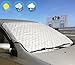 Jackey Awesome Sun Shade Cover Car Windshield Snow & Sunshade Protector Exterior Shield Guard Fits for Most of Car (Silver,Set of Front & Vehicle Rear Windshield)