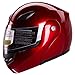 Metallic Wine Red Modular Flip up Motorcycle Helmet DOT #936 (XL)