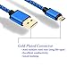 WITPRO Galaxy S7 S6 Edge Charger, Braided Nylon Gold-Plated Fast Data/Sync USB Charging Cable for Samsung Galaxy S7/S6/S4, Note 4/5, Tab E a S2, More (3.3Ft, 2-Pack)