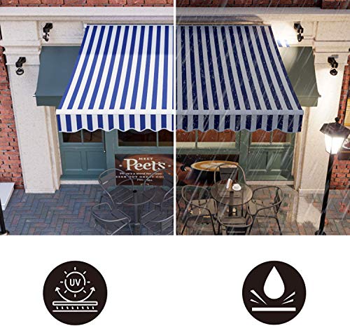 XIAO&WEICHENG Faltbare Manuelle Markise, Teleskopmarkise Für Sonnenschutz, Uv-Beständigkeit Und wasserdichte Leistung… – Bild 3
