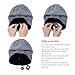 Wireless Beanie - Wireless Headphones Hat and Scarf Set for Winter Outdoor Men Women Warm Knitted Music Hat With Backpack - Built-in Microphone