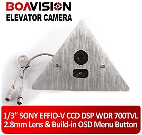 1/3" Sony Effio-v DSP WDR CCD 700tvl Hidden 90 Degree Elevator Mini Cctv Camera Vandal Proof 2.8mm OSD Menu Ir 0.001 Lux