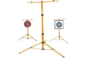 - QI HUO JU - Archery Target Stand Adjustable Bow and Arrow Target Stands for Backyard, Foldable Metal Target Stand for Adult Youth Straw & Foam Targets Range Practice Shooting