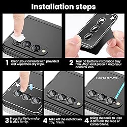[3+1PCS] Tensea for Samsung Galaxy Z Fold 4 Camera