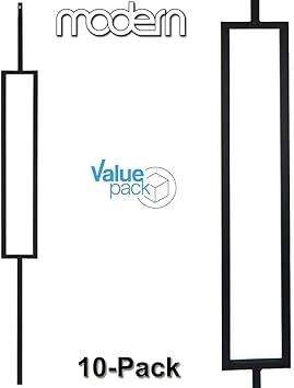 Contemporary Rectangle Stair Wrought Iron Balusters 10 Pack