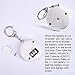 eBoot 2 Pack 120dB Personal Safety Alarm Keychain Security Alarm Self Defense Alarm with LED Flashlight (White)