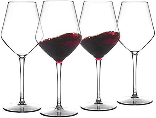 Amazon Com Unbreakable Wine Glasses 100 Lead Free Crystal Wine