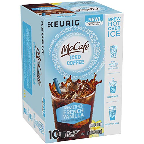 McCafé Unsweetened French Vanilla Iced KCup Coffee Pods (10 Pods