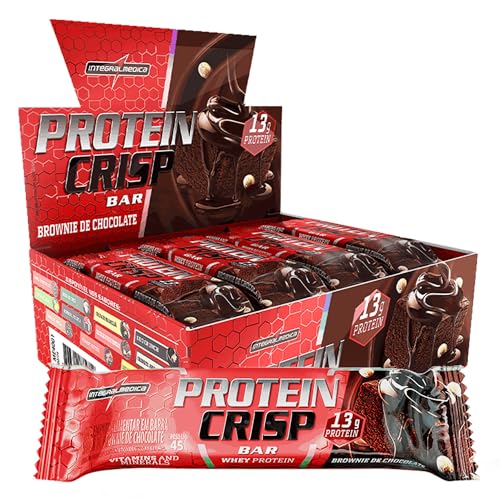 Integralmédica Whey Crisp Bar Brownie de Chocolate 12 Unidades
