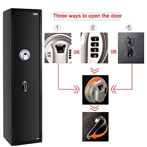 LANGGER V Quick Access Biometric Rifle Safe Large Gun Safe