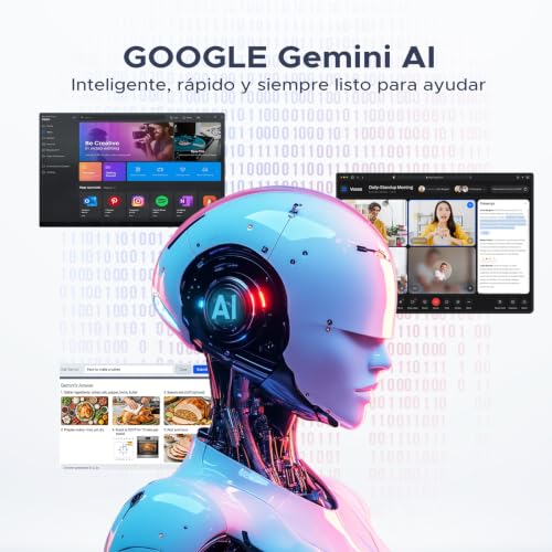 Easerush P12 Plus Tablet 12.2 Pulgadas, Android 16 & Gemini AI, 48GB RAM+256GB ROM/2TB, 120Hz 2.4K, T7300 Octa-Core, 12000mAh, Altavoces Cuádruples, Widevine L1/Tablet con Teclado y Ratón/Funda-Azul