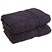 Superior Egyptian Cotton Pile Bath Towel Set of 2, Ultra Soft Luxury Towels, Thick Plush Essentials, Absorbent Heavyweight, Guest Bath, Hotel, Spa, Home Bathroom, Shower Basics, Navy Blue
