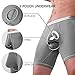 Separatec Men's Dual Pouch Underwear Comfort Soft Premium Cotton Modal Blend Boxer Briefs 3-6 Pack Black/Gray