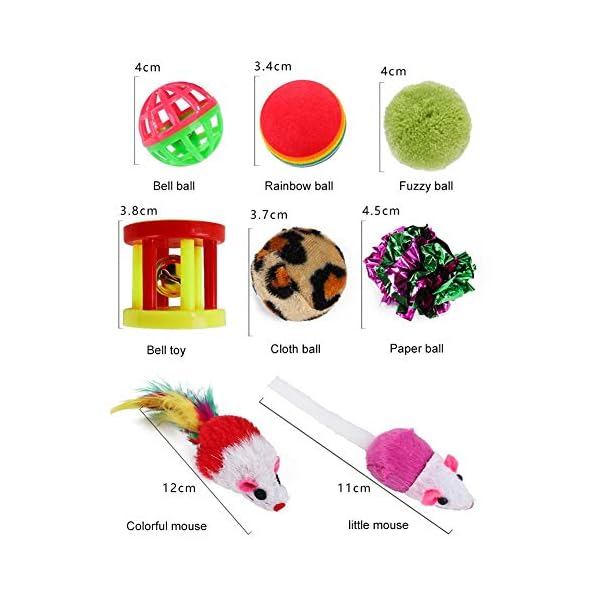 WeFine-Cat-Toys-21-Pcs-Kitten-Toys-Cat-Interactive-Toys-Set-for-Indoor-Cats WeFine Cat Toys 21 Pcs Kitten Toys Cat Interactive Toys Set for Indoor Cats