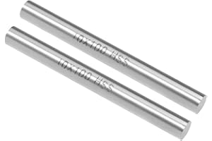 uxcell 2pcs Round Steel Metal Rods, 10mm x 100mm High Speed Steel (HSS) Lathe Bar Stock Tool, for Shaft Gear Drill Lathes Bor
