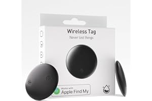 VEBISO Smart Tag Bluetooth Luggage Tracker, IP68 Waterproof Air Tracker Works with Find My (iOS Only), Finder Locator for Keys, Luggage, Backpack, Wallet (2 Pack)