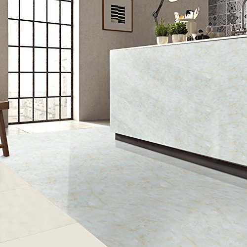 Bestmemories Self Adhesive Vinyl Peel-stick Wallpaper Imitation Marble Sticker Tile Stickers 3D Floor Wall Stickers Home Renovation Kitchen Waterproof PVC Stickers Granite Look Counter Top (A) - Thumbnail 3