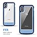 BENTOBEN iPhone Xs Case (2018), iPhone X Case, iPhone 10 Case, Slim Shockproof Hybrid Hard PC Clear Back Flexible TPU Bumper [Anti-Scratch] Protective Case for iPhone Xs/iPhone X / 10, Navy Blue