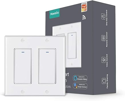 2 gang smart light switch google home