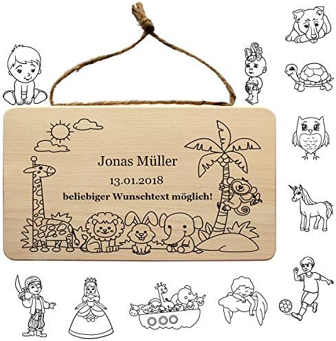 Baby Schild Personalisiert Individuell Mit Geburtsdaten Name Geburtsdatum Spruch Motiv Als Holz Wandschild Welcome Baby Geschenk Zur Geburt Geburtstafel Geburtsgeschenk Deko Amazon De Kuche Haushalt