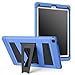 iPad Pro 12.9 Case, MoKo Silicone + Black Hard Polycarbonate Protector with Foldable Stand Cover Case for Apple iPad Pro 12.9 Inch 2015 Release Tablet (NOT FIT iPad Pro 12.9 2017 Version), BLUE