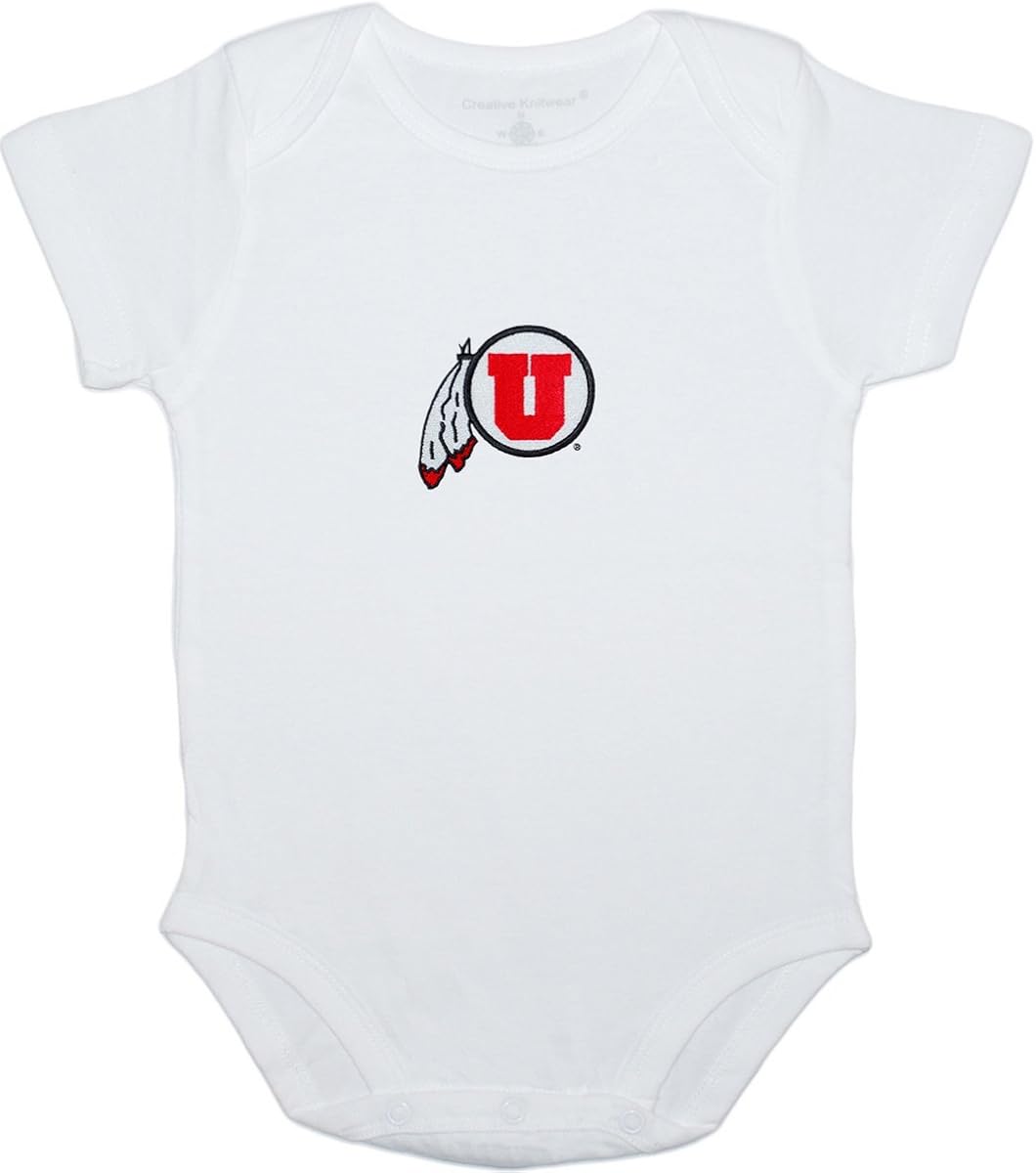 University of Utah Utes Baby Bodysuit by Creative Knitwear