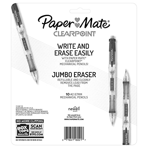 Paper Mate Clearpoint Mechanical Pencil, 0.7 mm, Assorted, Refillable