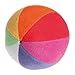 Grimm's Soft Organic Rainbow Ball with Gentle Rattle - First Ball for Baby
