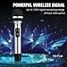 HOTEC 25 Channel UHF Handheld Wireless Microphone with Mini Portable Receiver 1/4