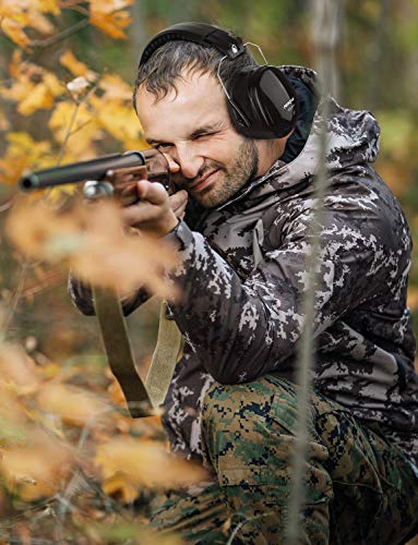 Mpow Noise Reduction Safety Ear Muff with Ear Plugs, Double Noise Reduction NRR 28dB Earmuff with NRR 32dB Earplugs, Professional Ear Protection for Shooting, Hunting, Mowing, Woodworking, Weeding - Thumbnail 7