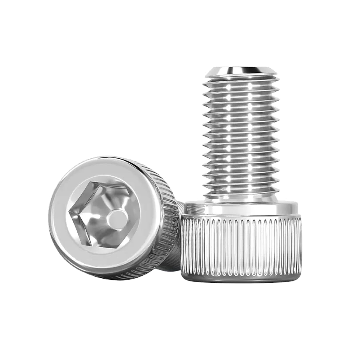 Drenky Socket Head Cap Screws Bolts 304 Stainless Steel Screws M6 X 12mm Socket Screws DIN 912 (ISO 4762) Cylinder Screws with Hexagon Socket, Pack of 20, M6 Fully Threaded Machine Screws