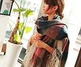 ZPS 1PCS Fashion Womens Warm Winter Scarf Shawl Cotton Blend Long Soft Scarves Wraps (Hot pink)