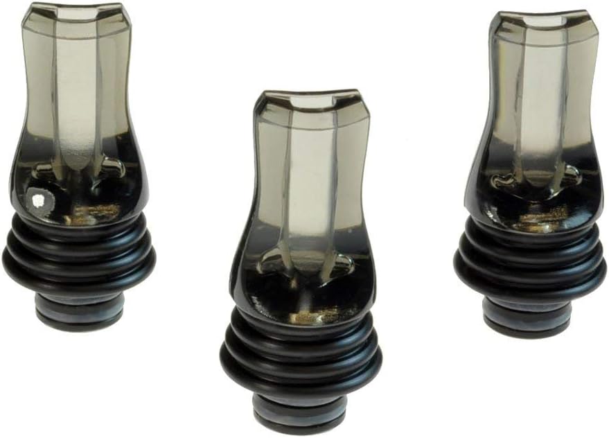 Armerah Flat Heatsink 3 in 1 510 Drip Tip eCig Mouthpiece Tall/Narrow PC/POM 3 Pack