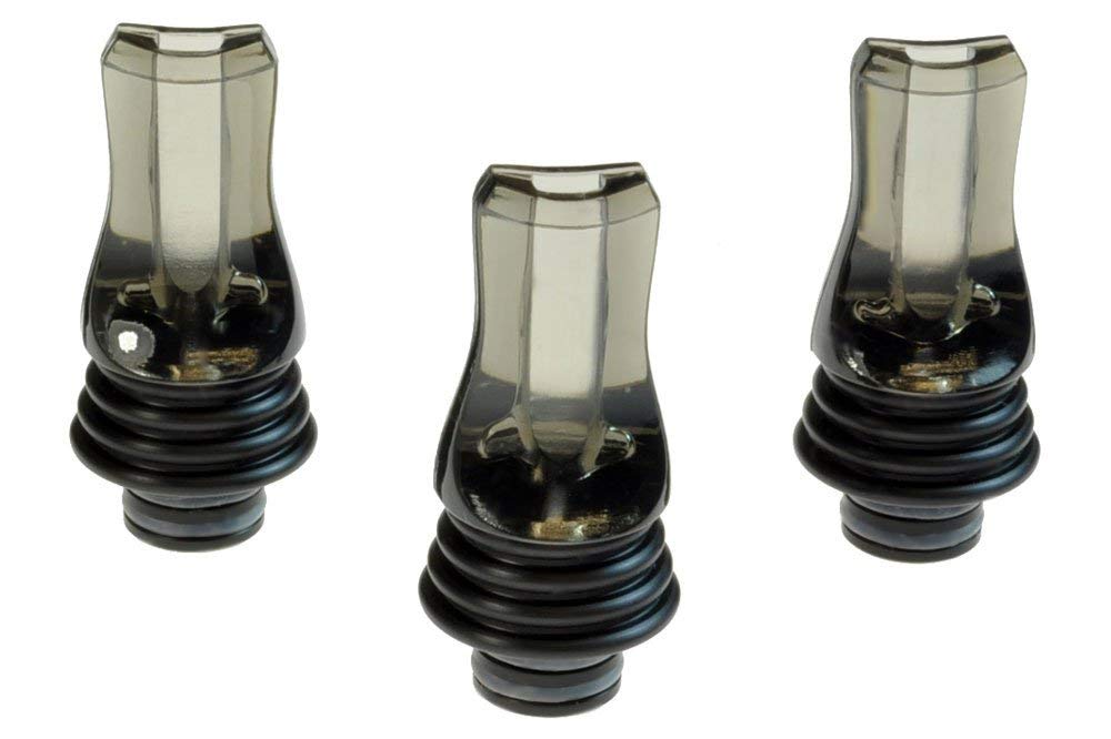 Armerah Flat Heatsink 3 in 1 510 Drip Tip eCig Mouthpiece Tall/Narrow PC/POM 3 Pack