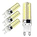 Kakanuo G9 LED Bulb Dimmable 5 Watt Daylight White 6000K Bi-pin Base 72X2835SMD LED Bulb AC 110V-130V (Pack of 4)