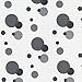 Duck Smooth Top EasyLiner, 12-inch x 10 Feet, Grey Polka Dot