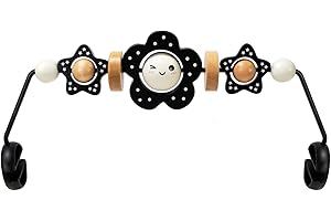 Baby Bouncer Toy Bar Wooden Compatible with Baby Bjorn Bouncer, Bouncer Toy Attachment Tight and Secure Fit, So Fun to Watch,