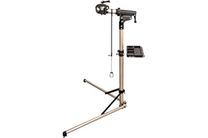 teraysun Bike Repair Stand, Foldable Aluminum Alloy Bicycle Workstand for Road and Mountain Bikes with Height Adjustable Feature